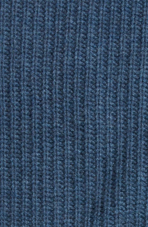 Nordstrom Rib Wool & Cashmere Throw Blanket In Blue
