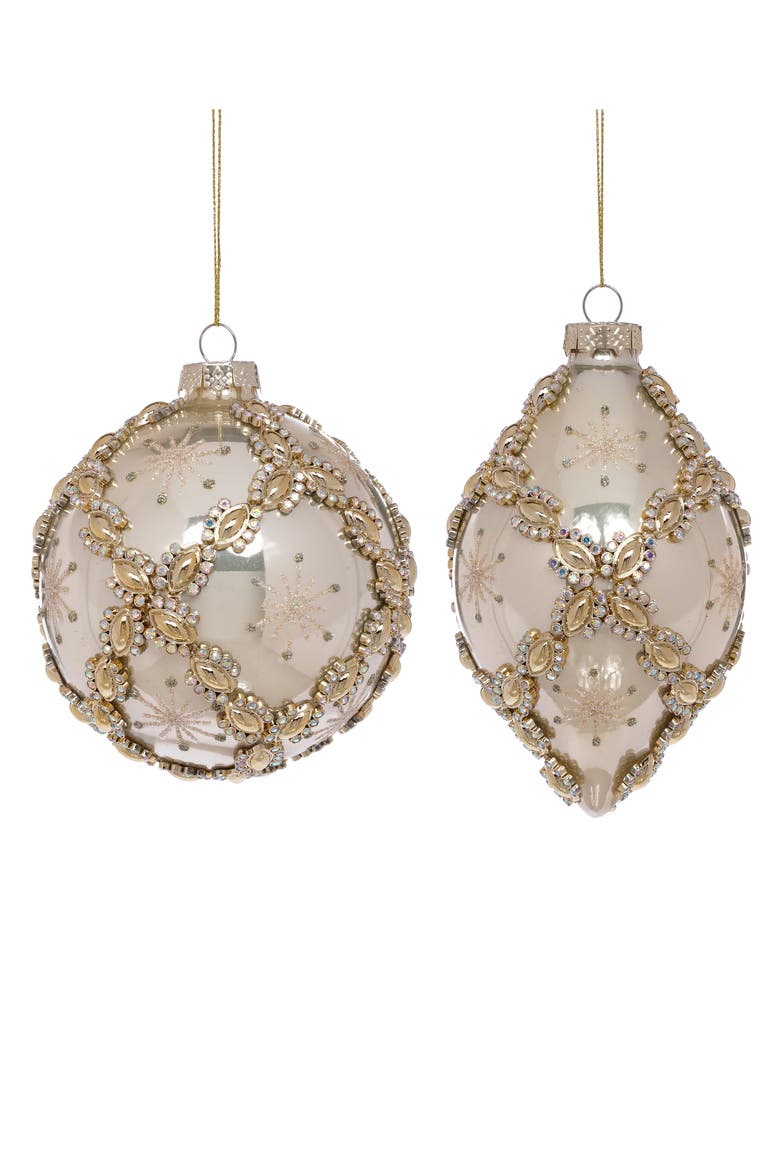 Vine Scroll Ornament, Box of 6, Main, color, Champagne