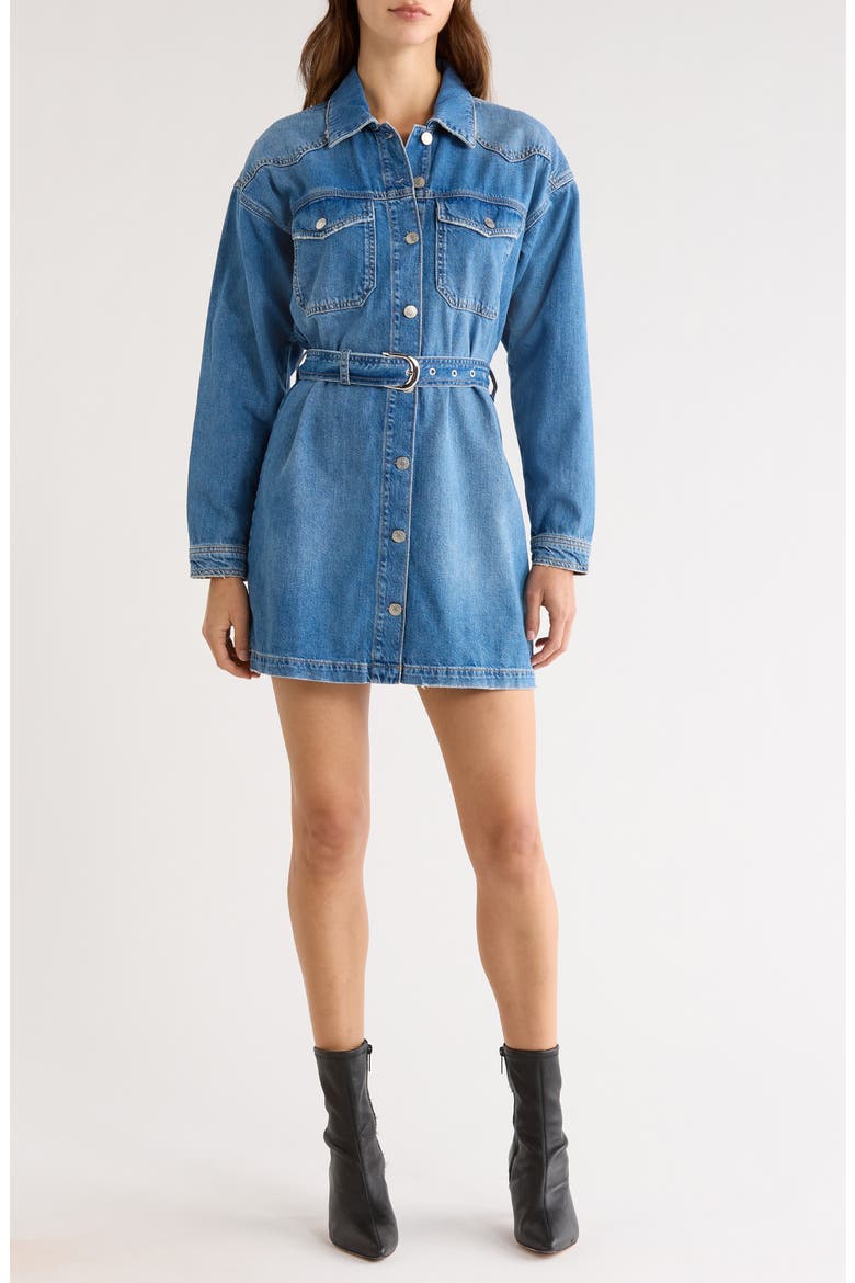 Tustin Denim Shirtdress, Main, color, SKYRIDE