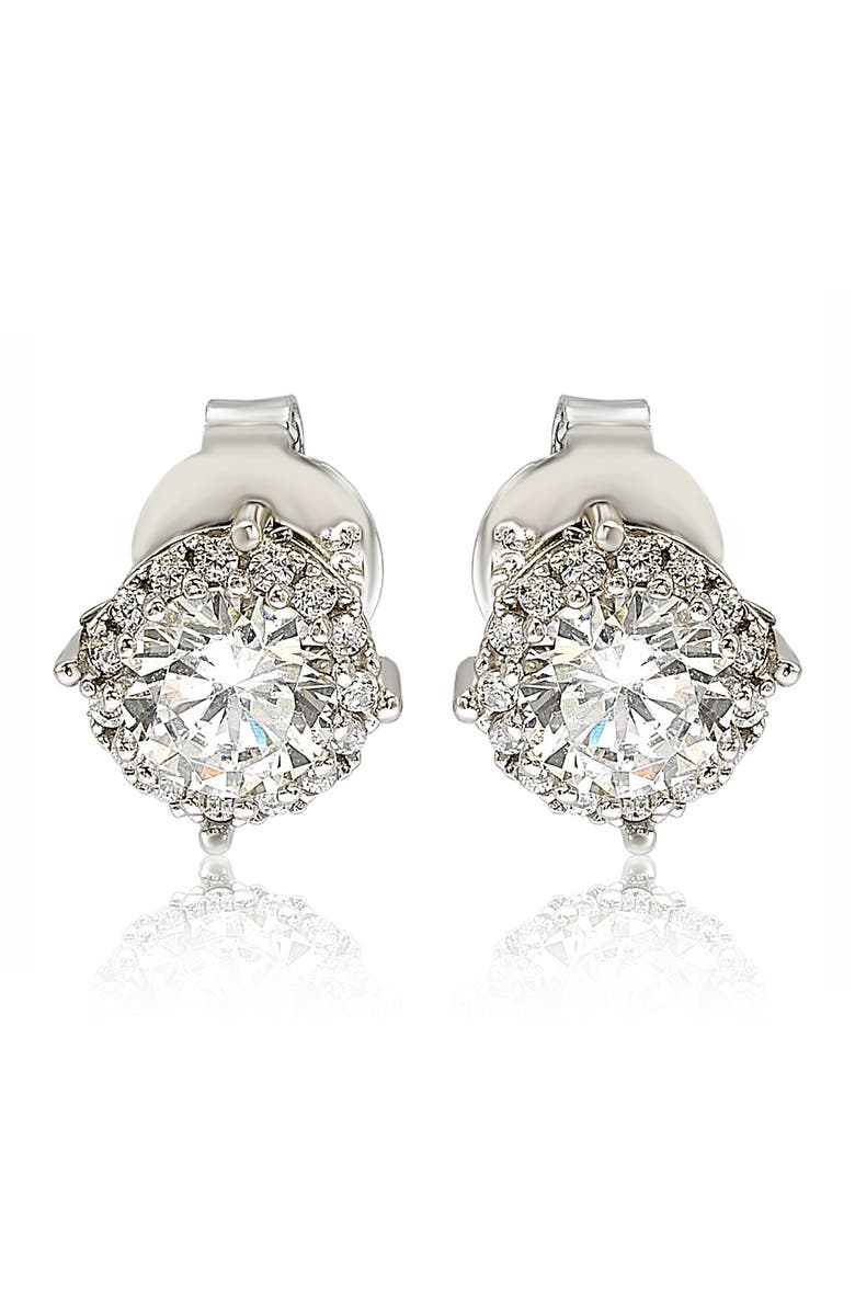 SUZY LEVIAN CZ Stud Earrings, Main, color, White