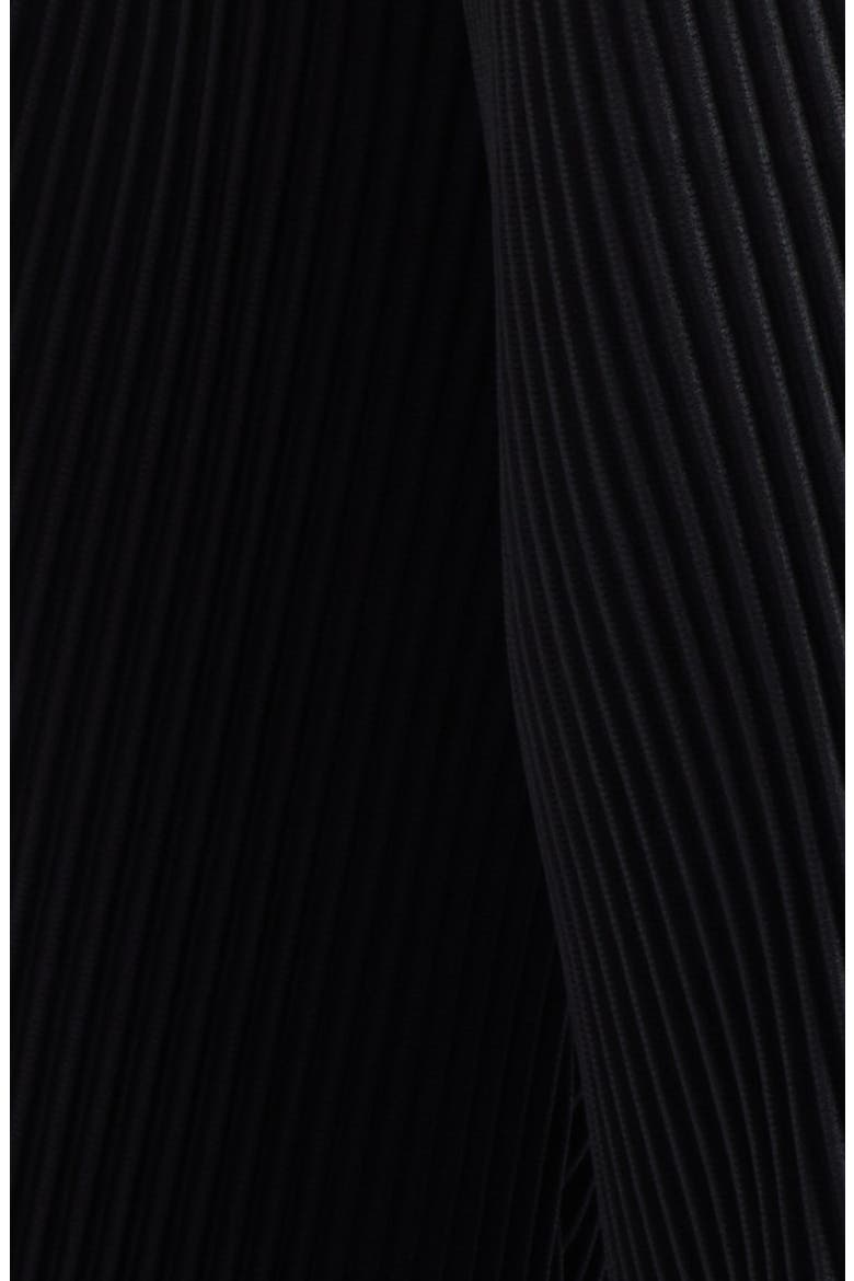 Slash Diagonal Pleated Pants, Alternate, color, BLACK