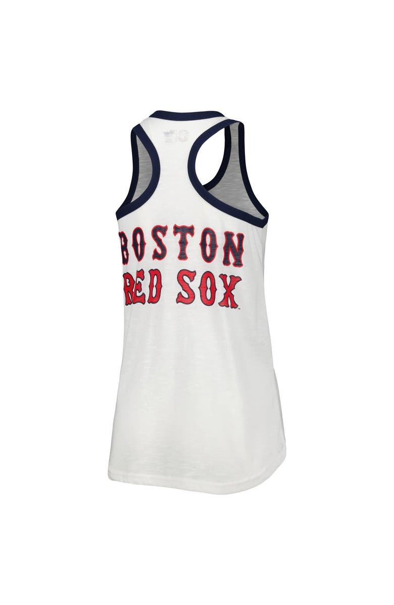 G-III 4HER BY CARL BANKS Women's G-III 4Her by Carl Banks White Boston Red Sox Tater Racerback Tank Top, Alternate, color, 