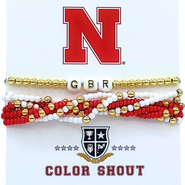 Color Shout Nebraska Lucky 7 Bracelet Set