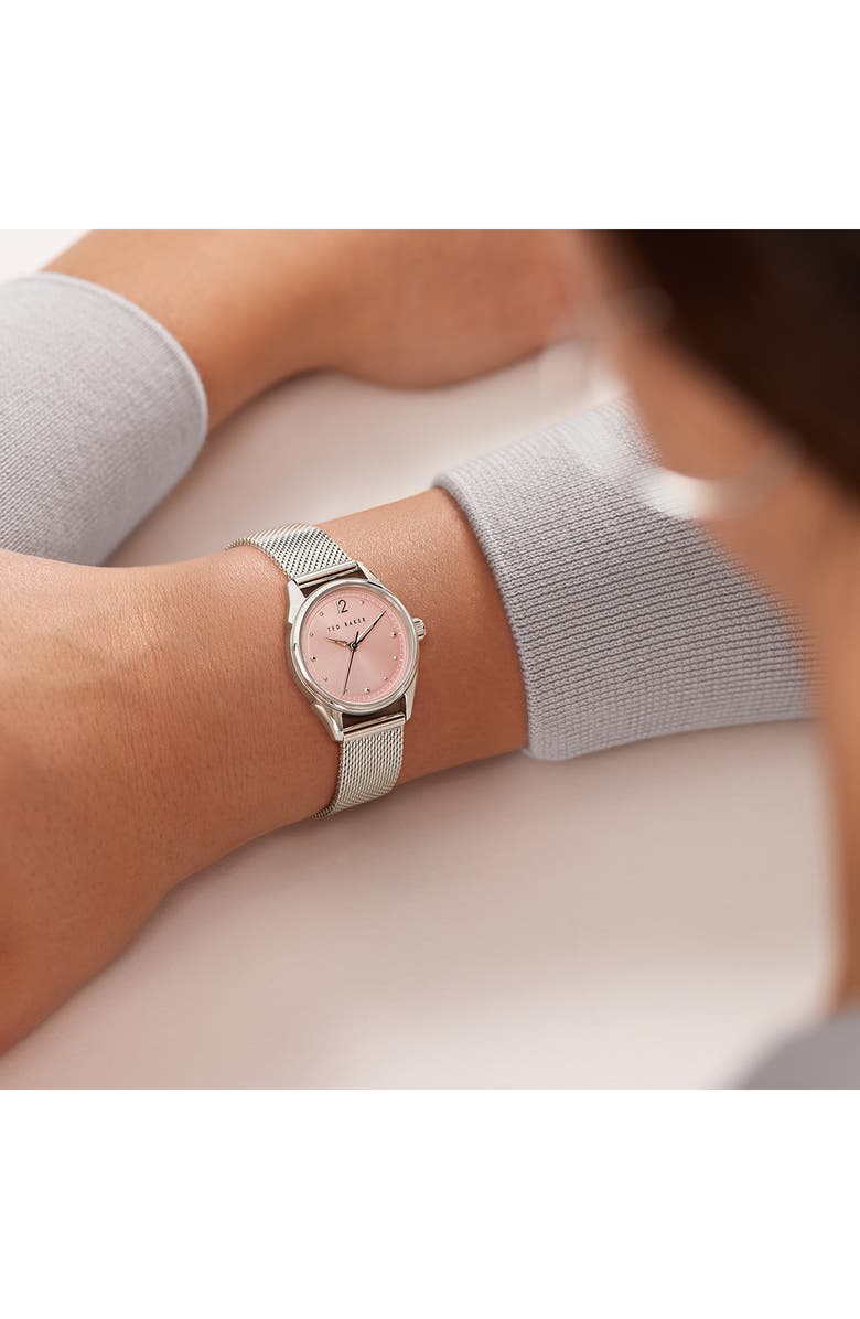 Ted Baker Luchiaa Mesh Strap Watch, 27mm, Alternate, color,