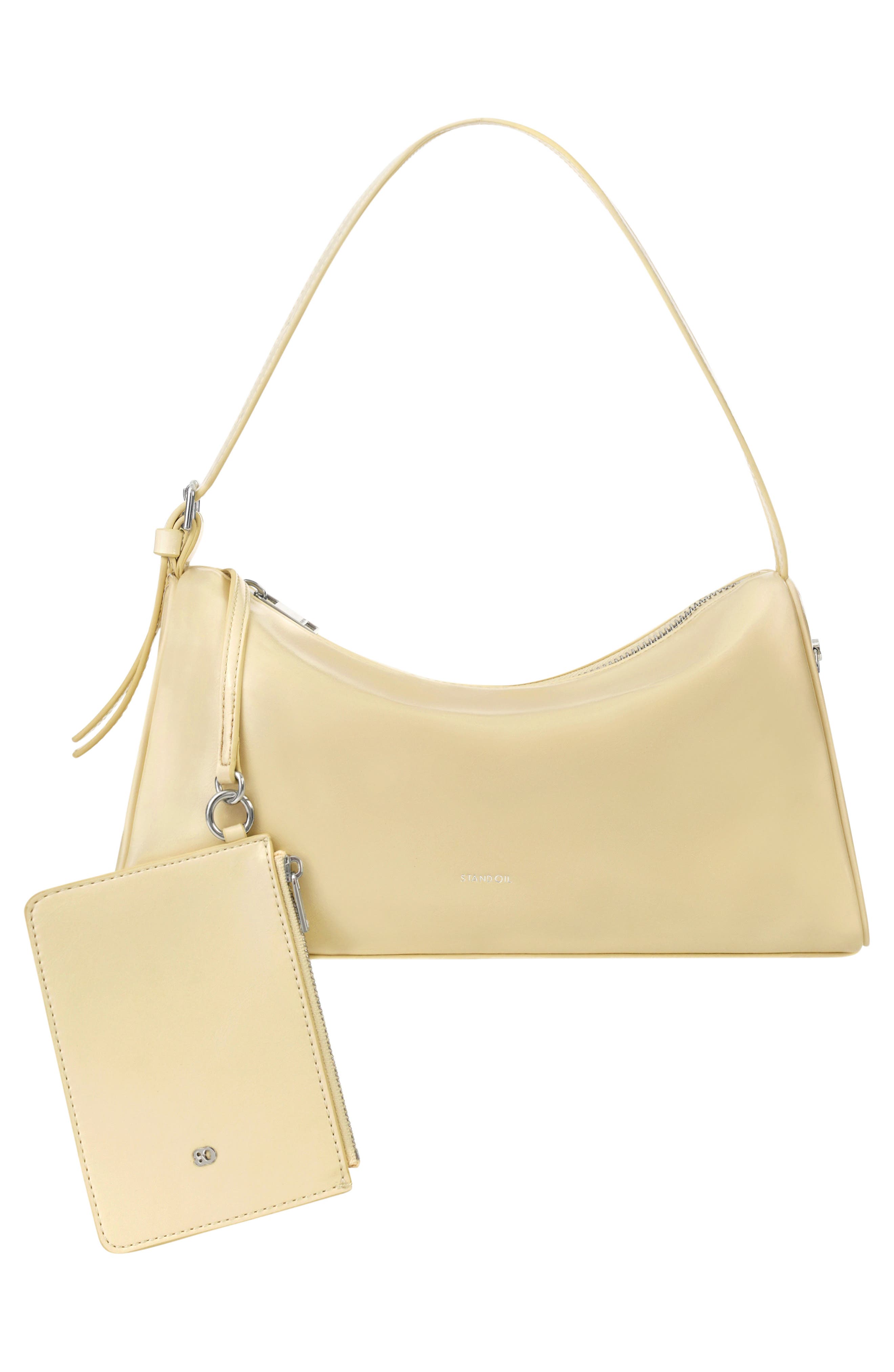 Stand Oil Melly Faux Leather Shoulder Bag, Alternate, color, Butter