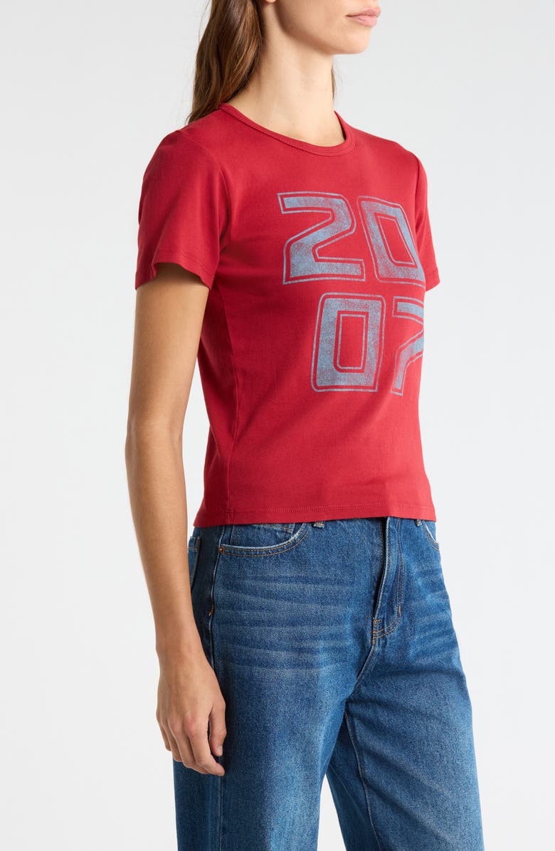 PacSun 2007 Skimmer Cotton Graphic T-Shirt, Alternate, color, Red