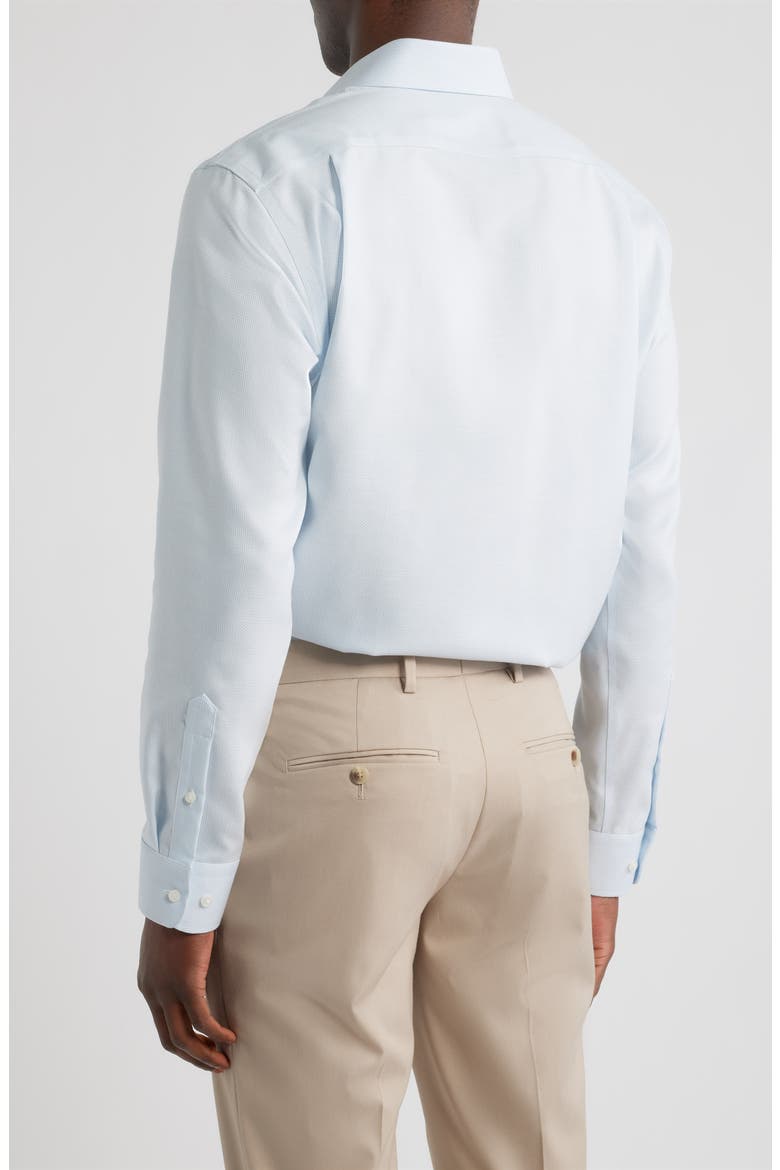 Trim Fit PremiumCotton Dobby Dress Shirt, Alternate, color, BLUE ADRIANO TEXTURE