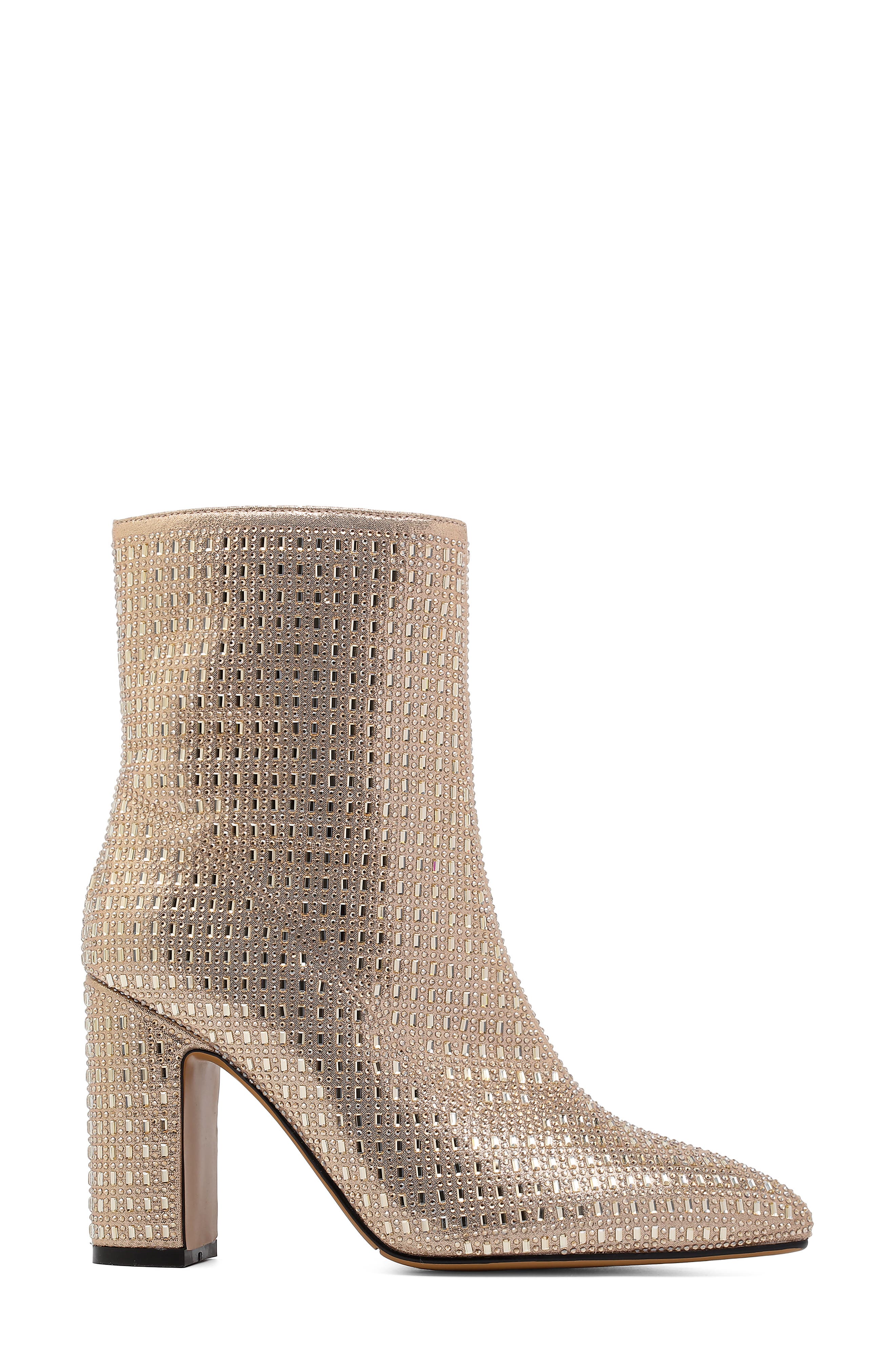 Diva Rhinestone Ankle Boot, Alternate, color, GOLD