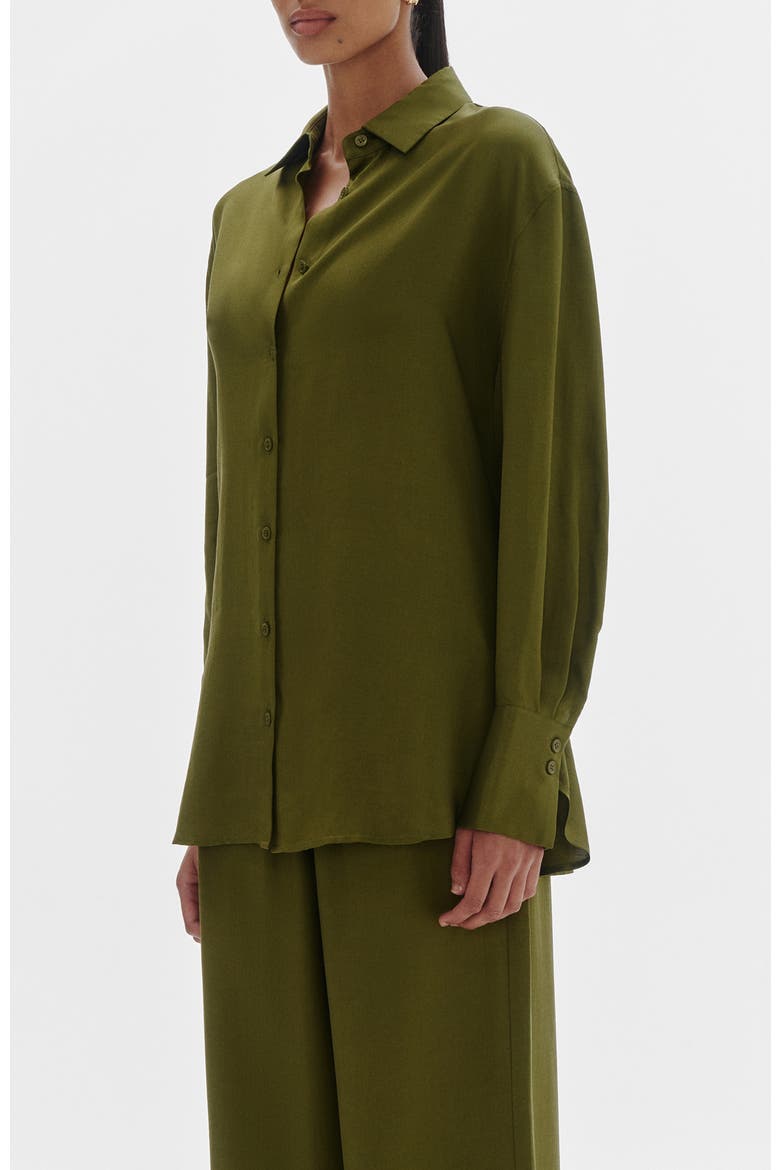 Tilly Tencel Shirt, Alternate, color, Cypress