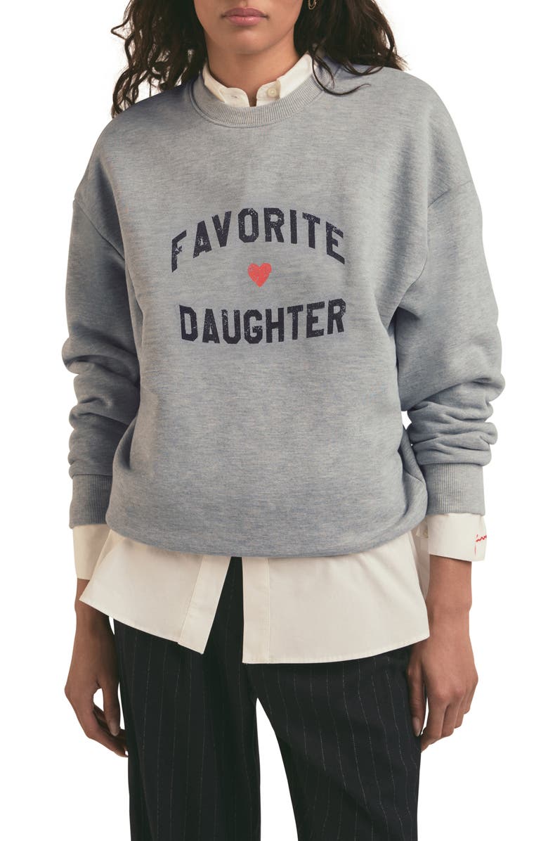 Favorite Daughter Sweatshirt, Main, color, Heather Grey