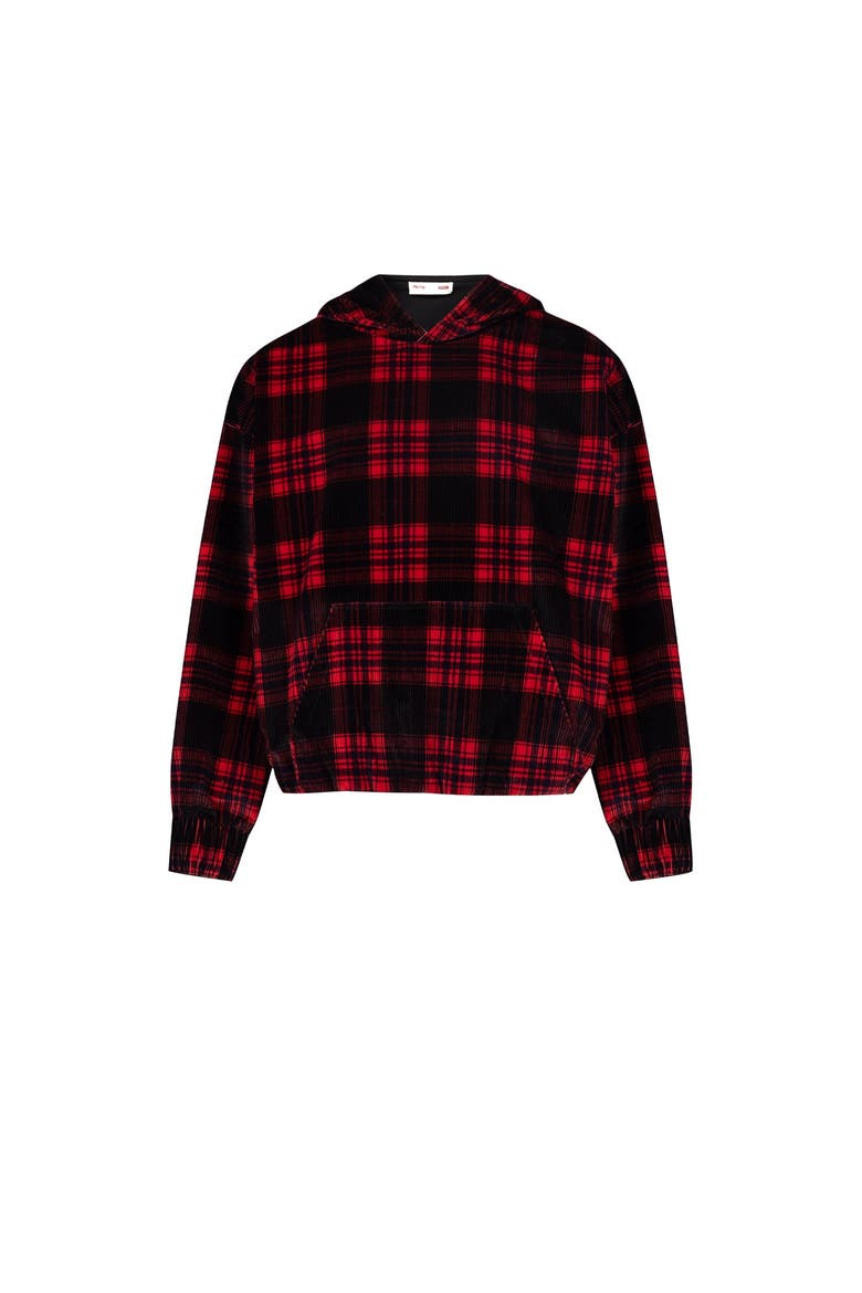 Pure Cotton Your *Itch Plaid Hoody, Alternate, color, Red