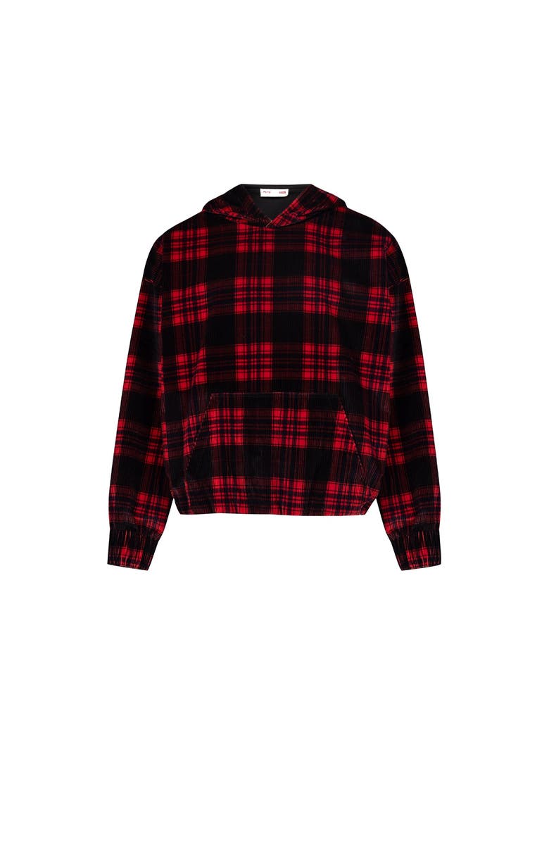 PCFG Pure Cotton Your *Itch Plaid Hoody, Alternate, color, Red