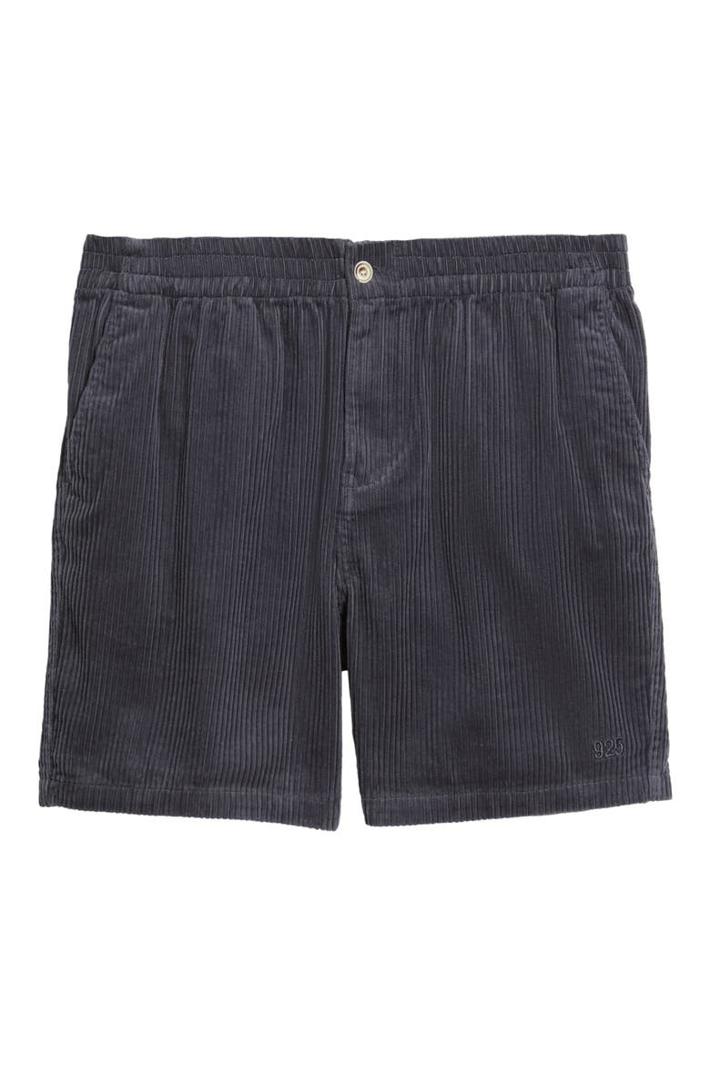 Capitan Corduroy Beach Shorts, Alternate, color, DARK CHARCOAL