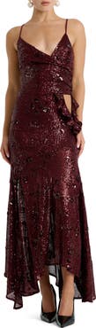 Bardot Sorrel Sequin Sleeveless Gown
