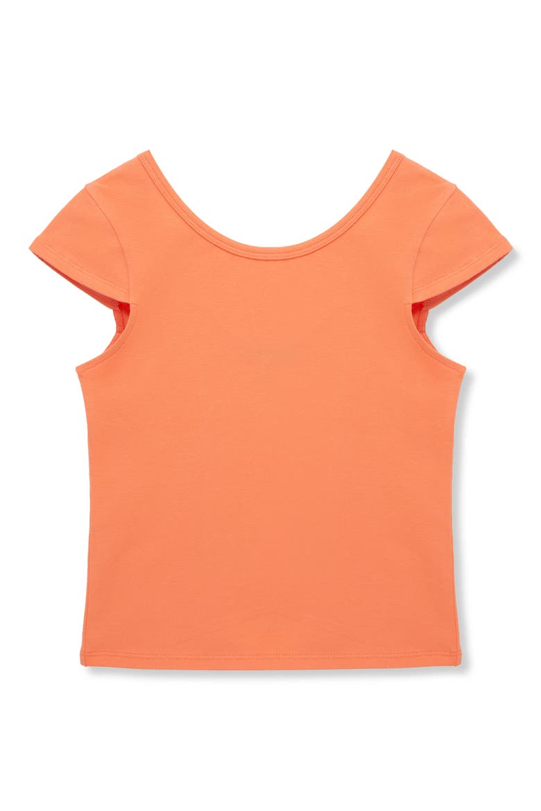 Kids' Cotton Scoop Back Top, Main, color, CORAL