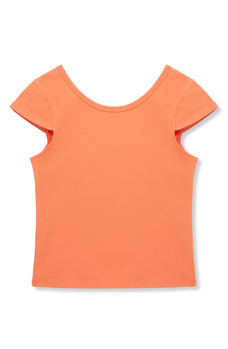 Truce Kids' Cotton Scoop Back Top, Main, color, Coral