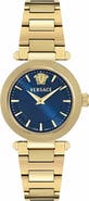 Versace V-Musa Goldtone Bracelet Watch, 35mm