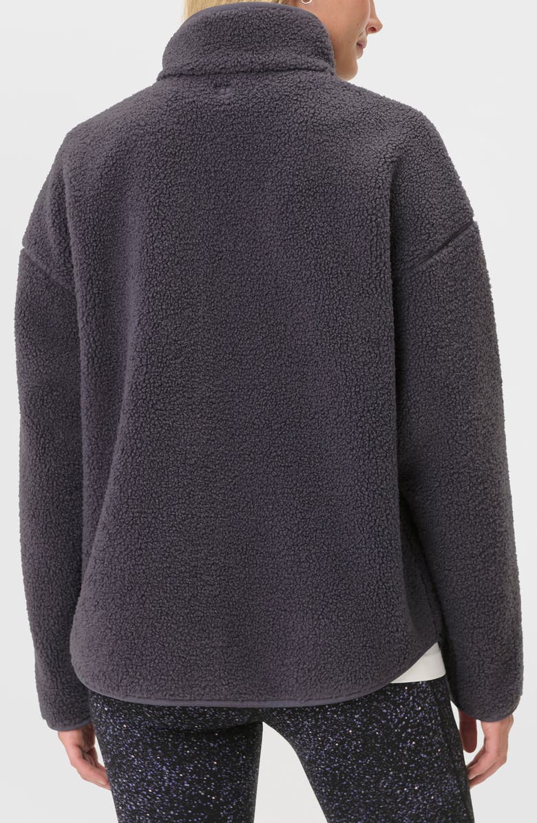 Sweaty Betty New Plush Fleece Zip Jacket, Alternate, color, Nebula Blue