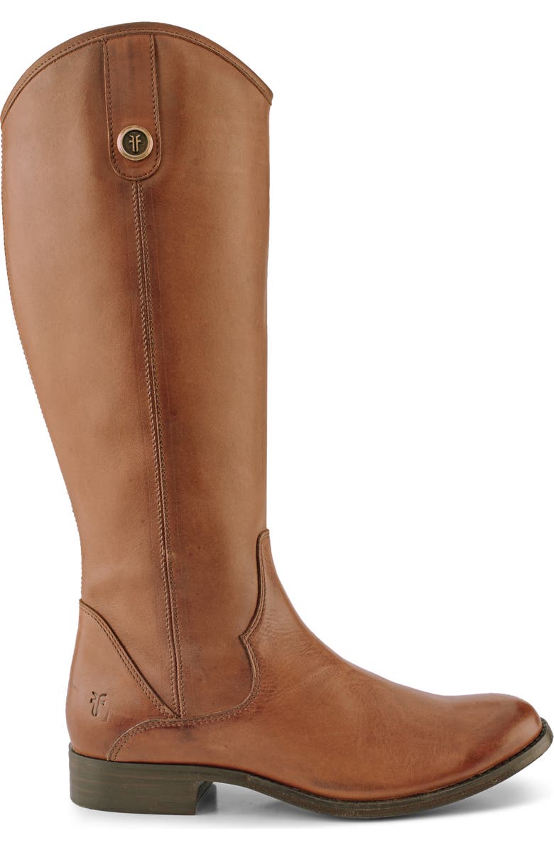 Frye Marissa Medallion Inside Zip Tall Boot, Alternate, color, Cognac