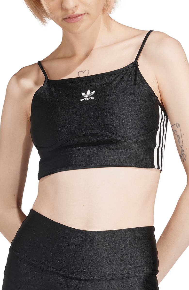 adidas Adicolor 3-Stripes Bra Top, Main, color, 