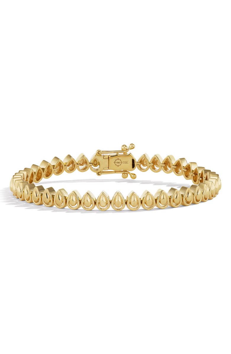 Orly Marcel Mandala Petal Tennis Bracelet, Main, color, Gold