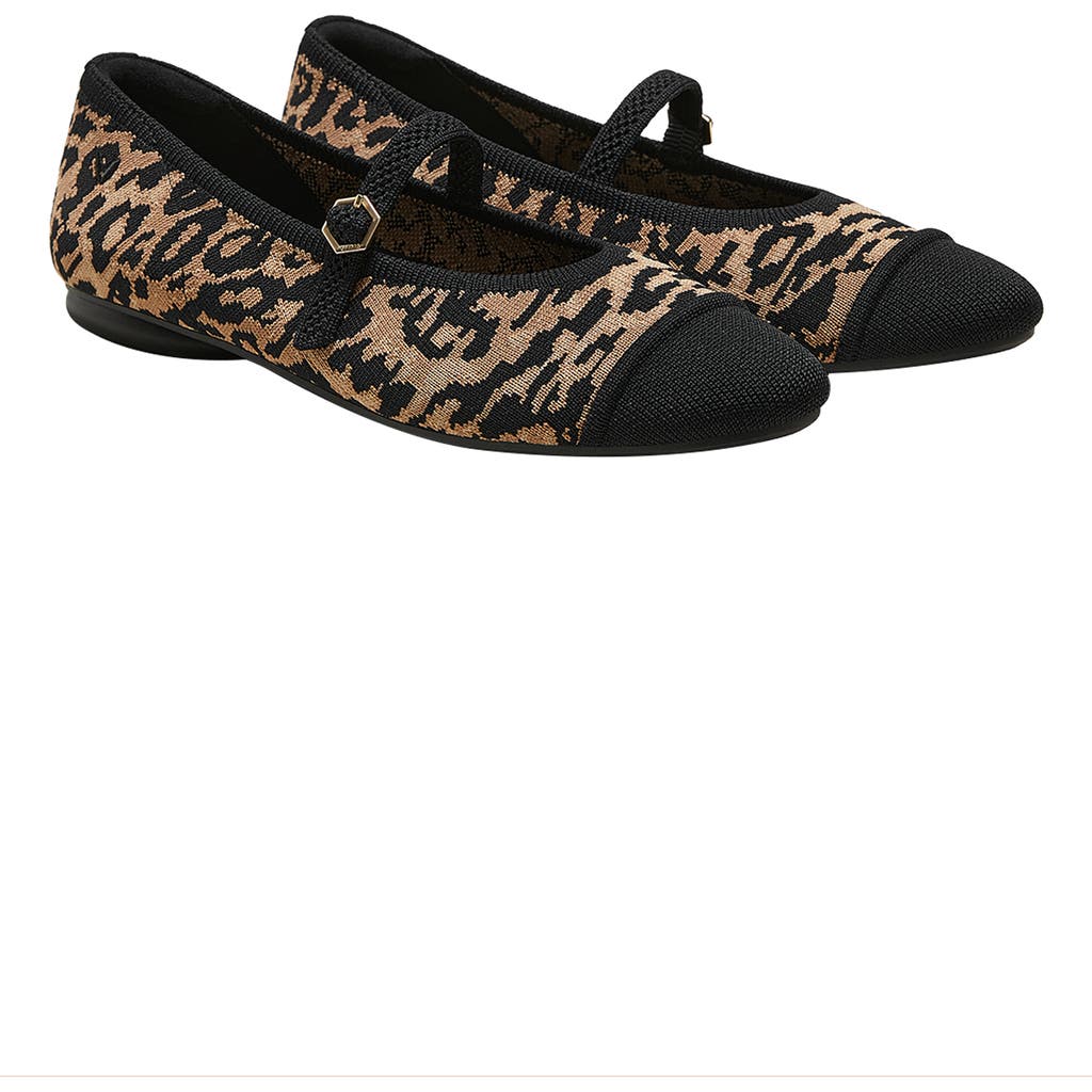 Vivaia Almond-toe Mary-jane Adaptall In Black