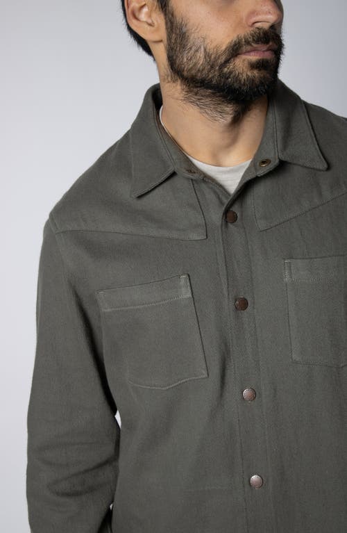 Leisure Lab Bronco Button Up In Gray