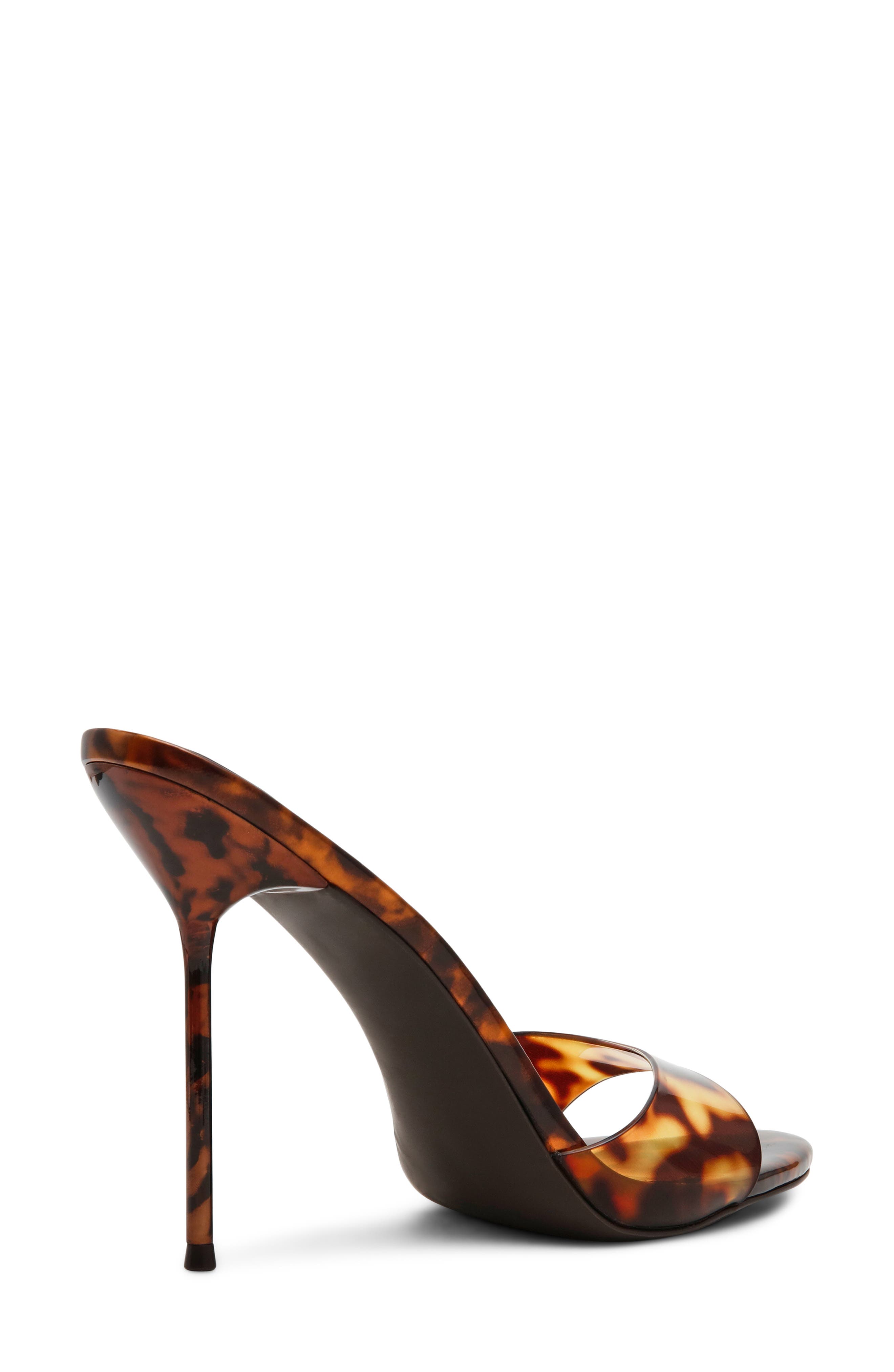 Steve Madden Davina Stiletto Sandal, Alternate, color, Tortoise Patent