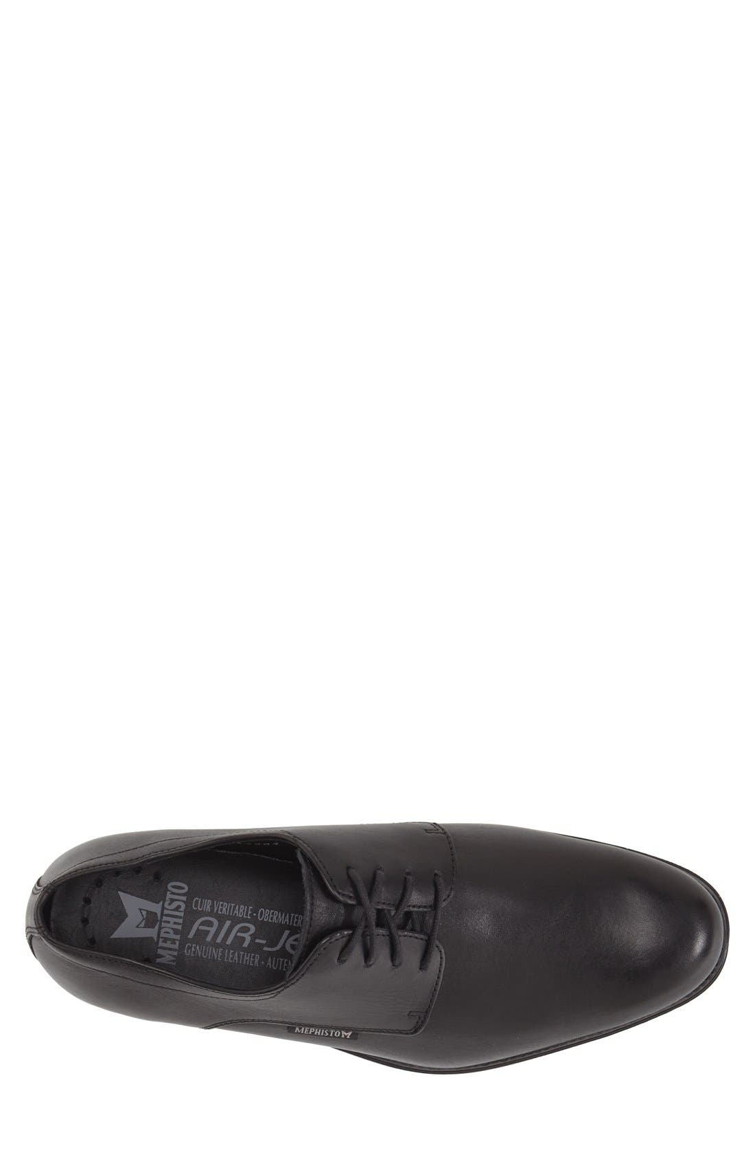 'Cooper' Plain Toe Derby, Alternate, color, BLACK CARNABY
