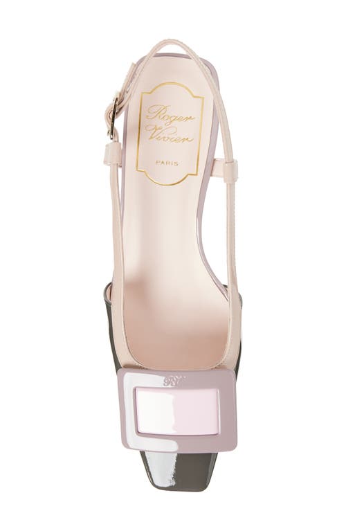 Shop Roger Vivier Belle Vivier Slingback Pump In Dark Grey