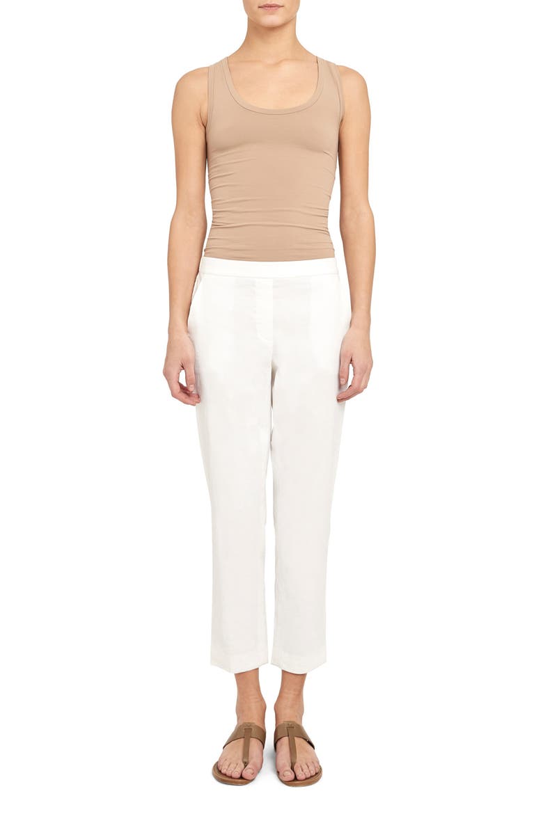 Treeca Pull-On Pants, Alternate, color, WHITE