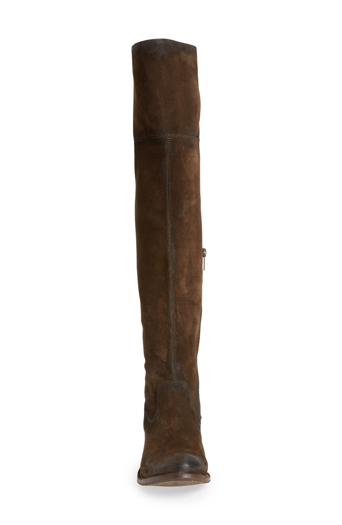 'Shirley' Over The Knee Boot, Alternate, color, FATIGUE SUEDE