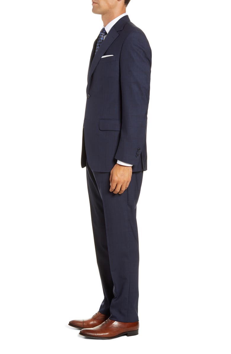 Peter Millar Classic Fit Plaid Wool Suit, Alternate, color,
