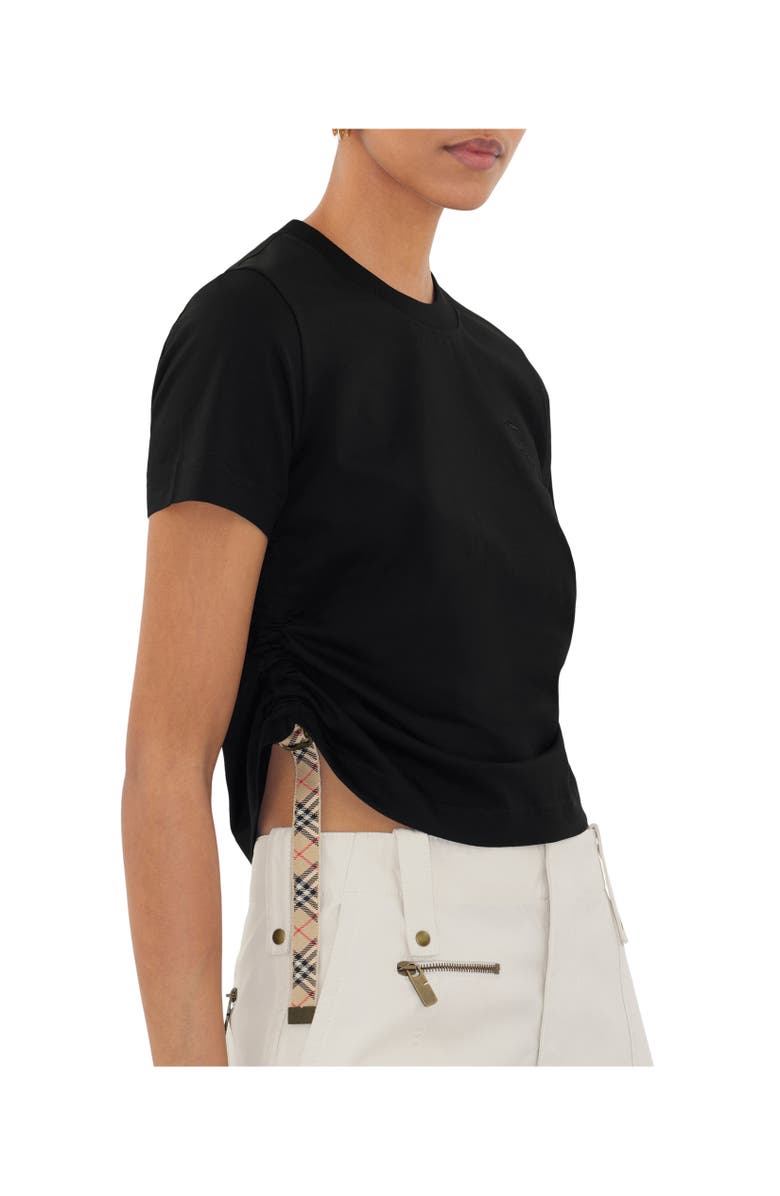 Burberry Festival Cotton T-shirt, Alternate, color, Black