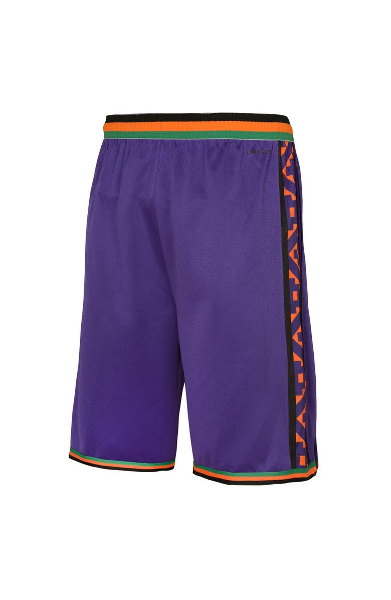 Nike Youth Nike  Purple Phoenix Suns 2024/25 City Edition Swingman Performance Shorts, Alternate, color, 