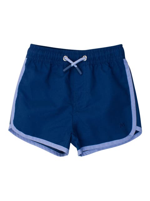 Toddler Boys UPF50+ Sun Protected Dolphin Hem Swim Trunks