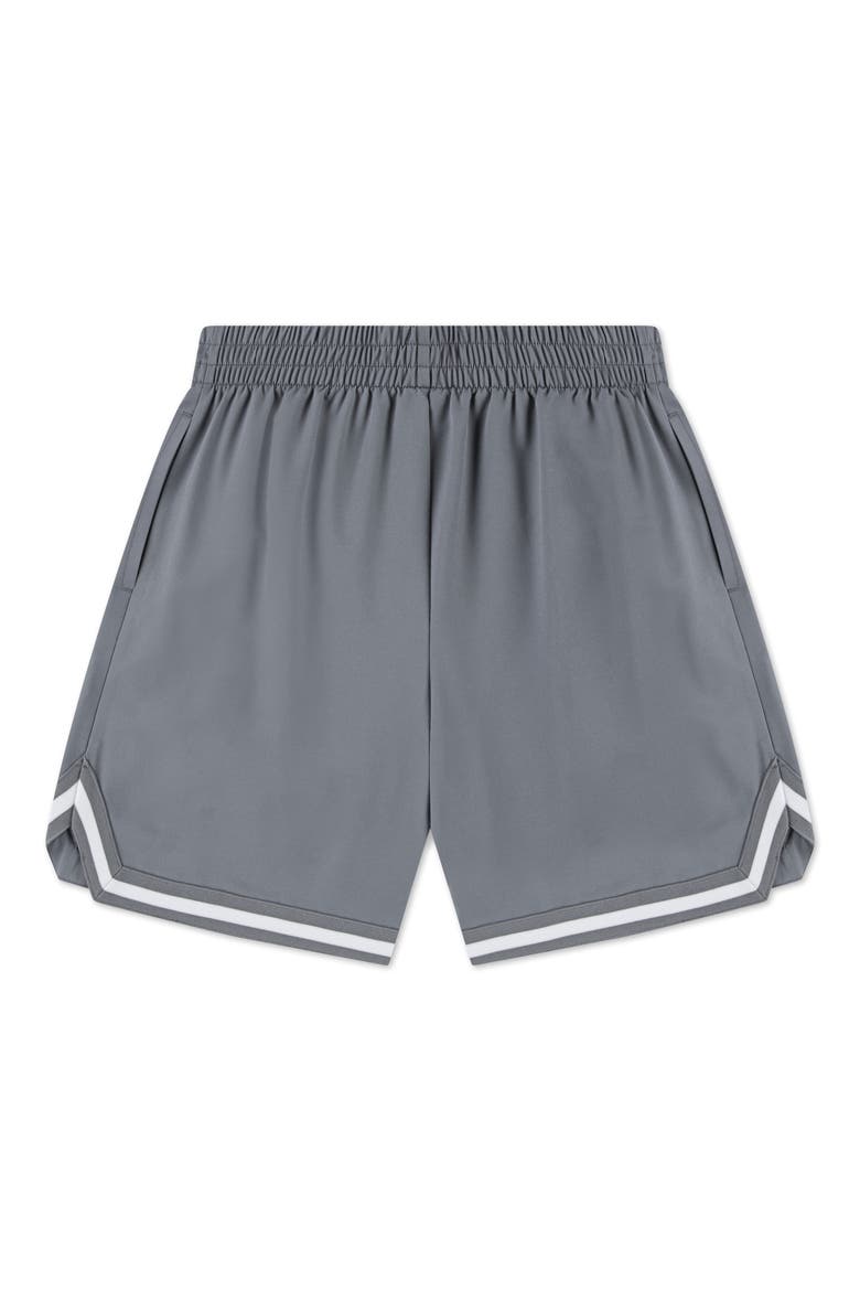 Kids' Jumpman Woven Taping Shorts, Alternate, color, SMOKE GREY
