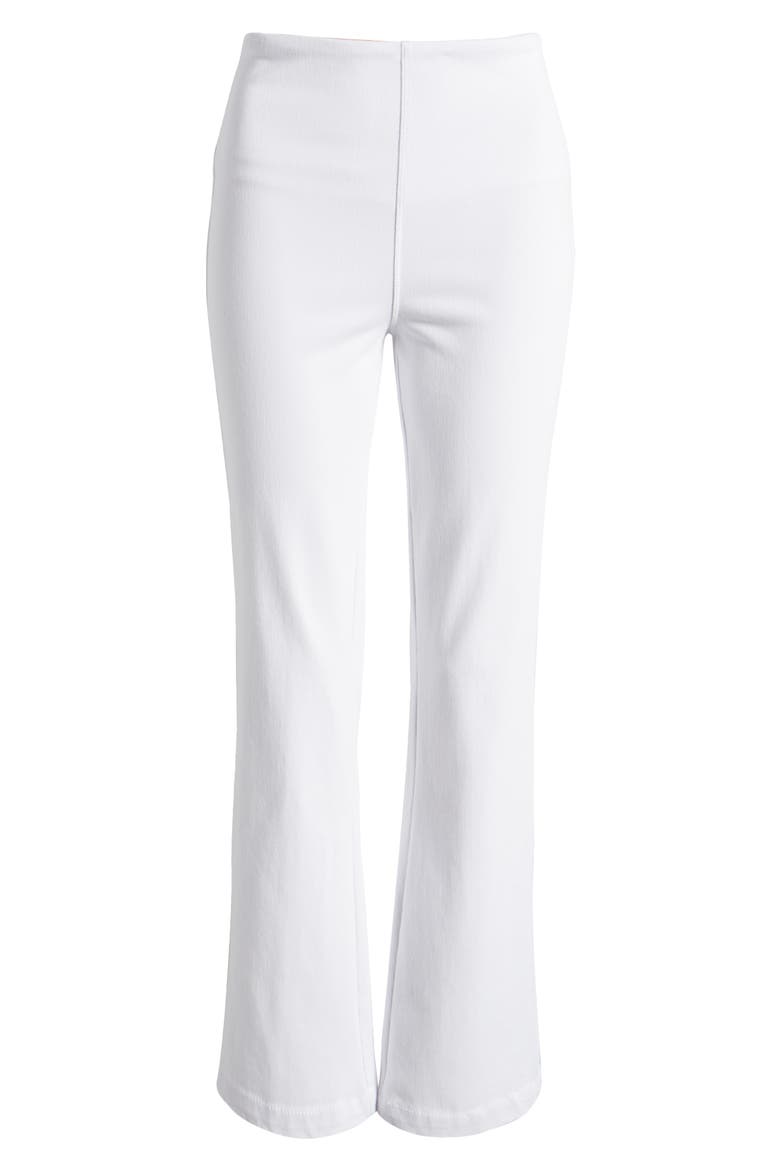 'Lyssentials High Waist Bootcut Pants, Alternate, color, WHITE