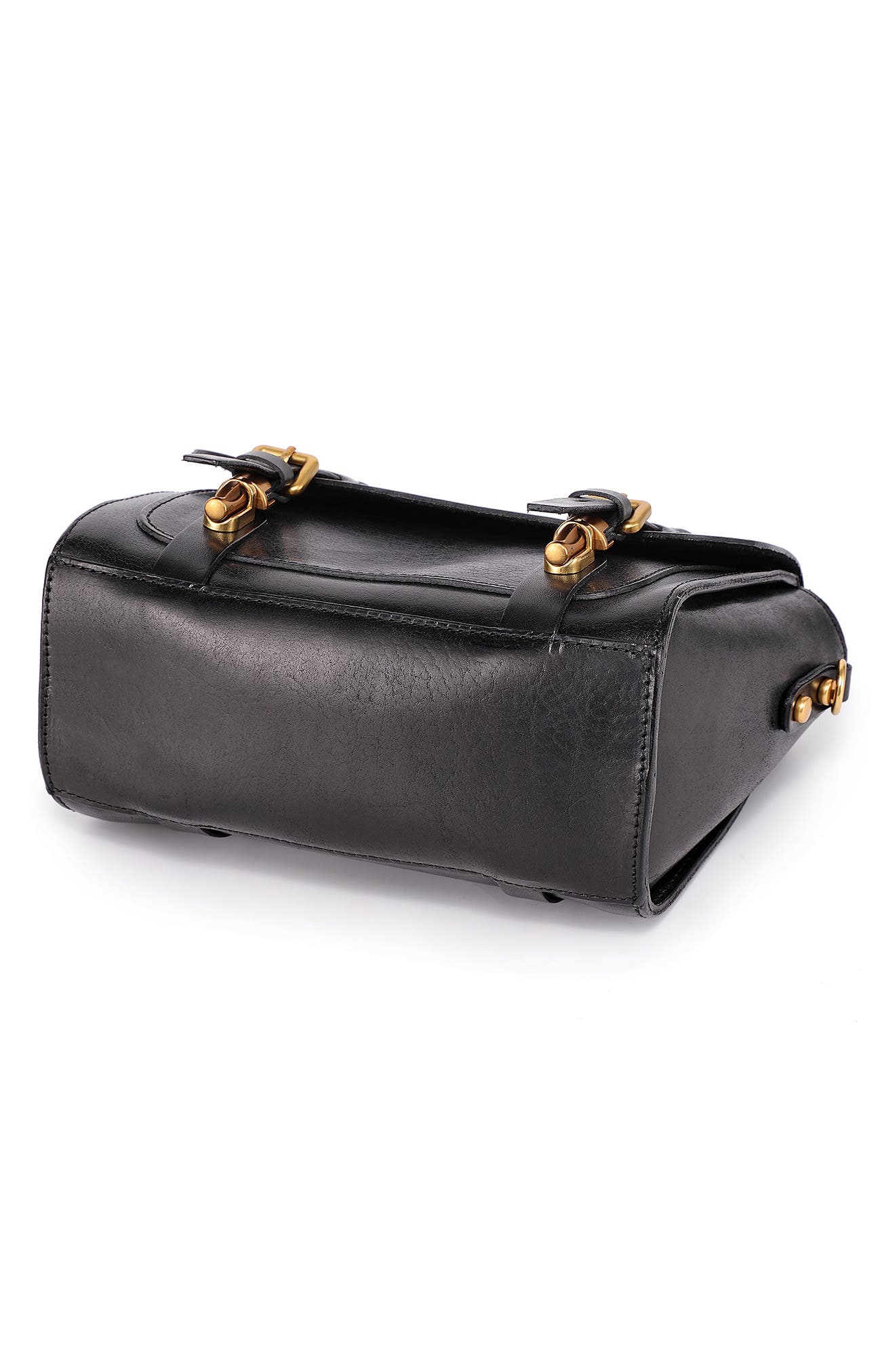 OLD TREND Ficus Leather Mini Satchel, Alternate, color, Black