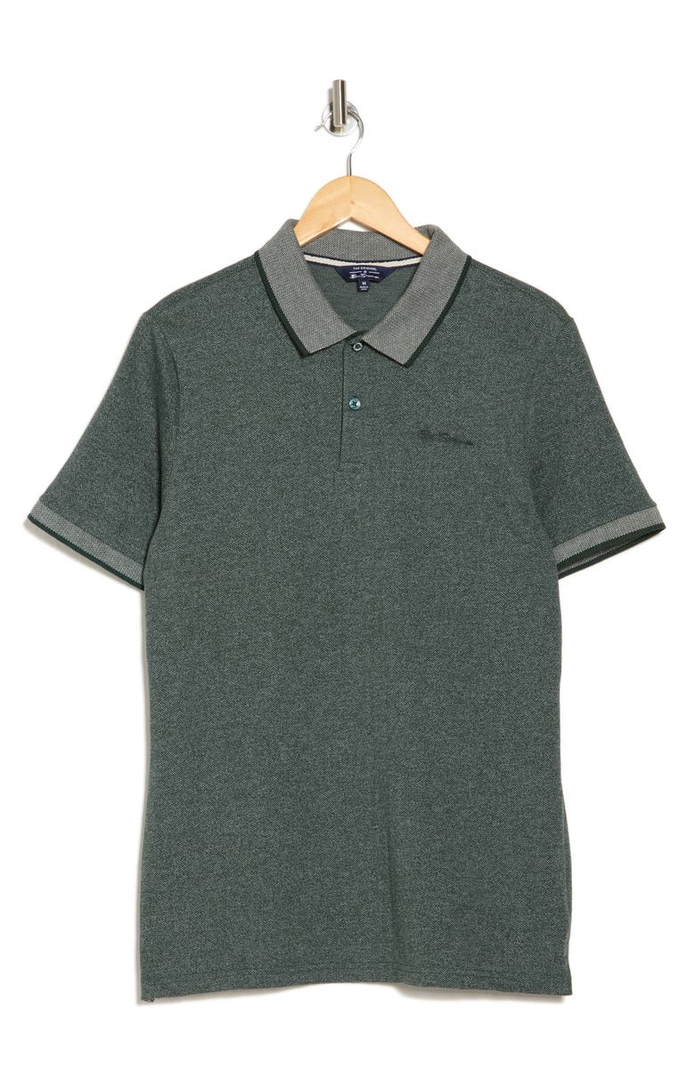 Ben Sherman Herringbone Knit Polo, Alternate, color, 