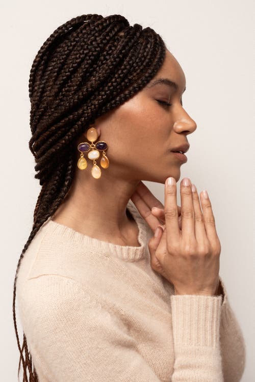 Sylvia Toledano Valse Earrings In Brown