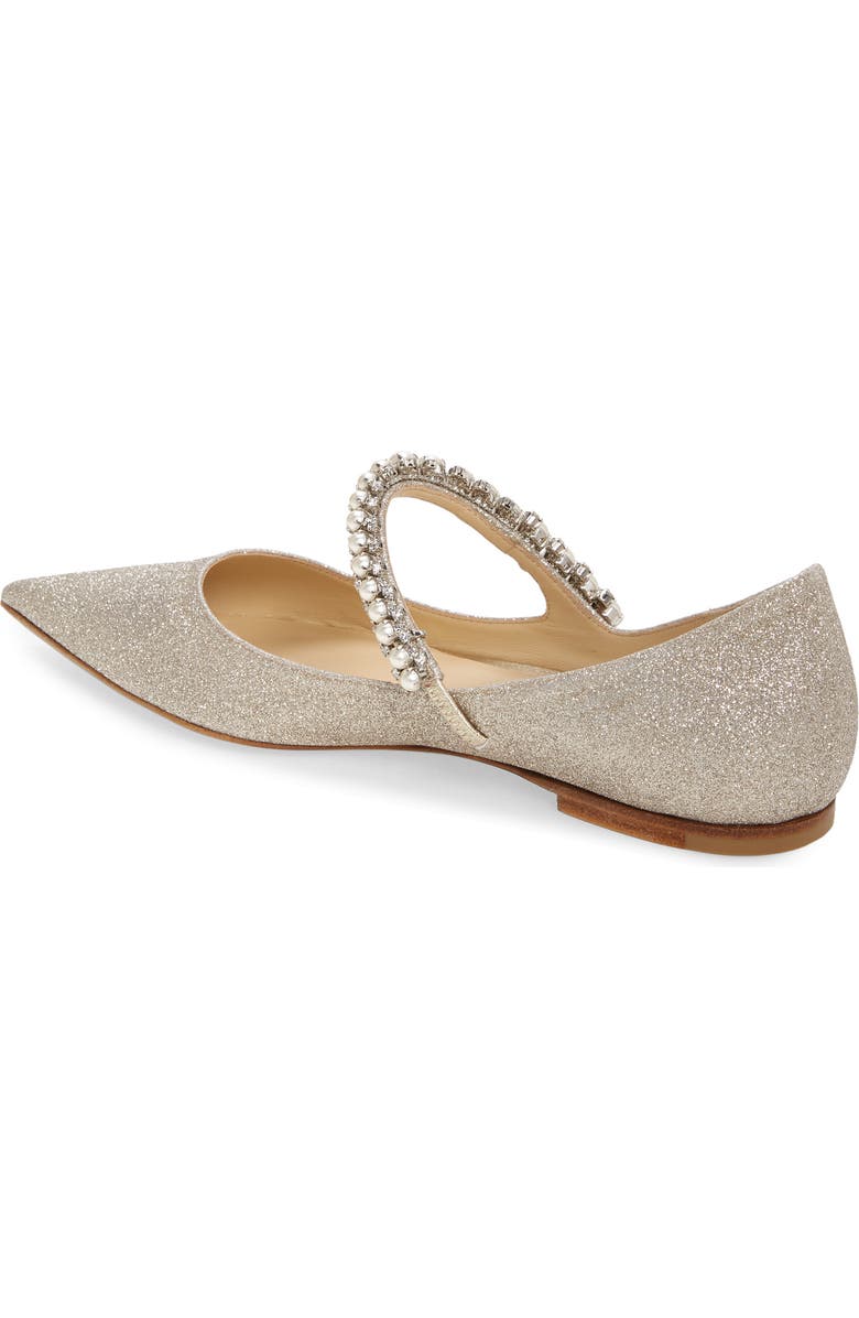 Jimmy Choo Baily Embellished Pointed Toe Flat, Alternate, color,