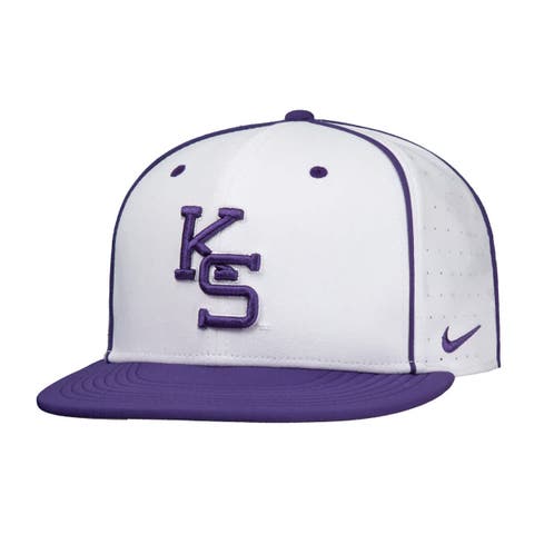 Men's Nike White Kansas State Wildcats 2025 On-Field True Performance Baseball Fitted Hat