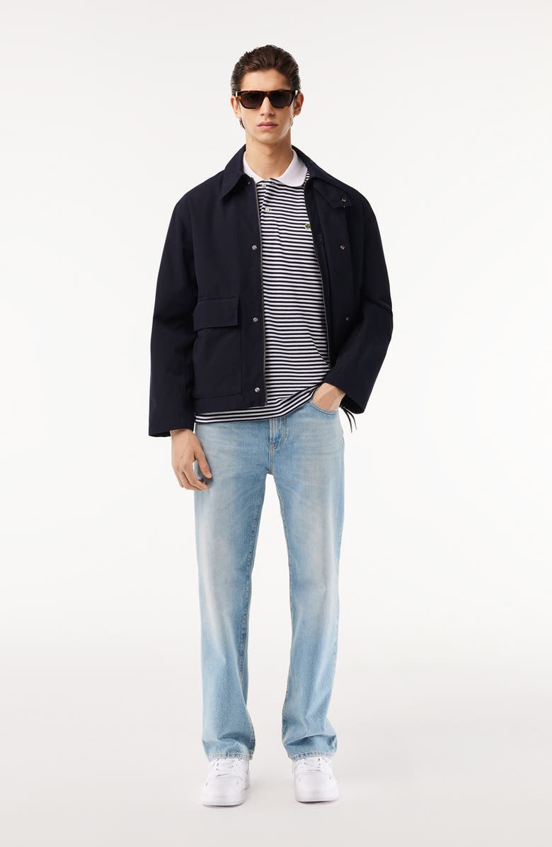 Lacoste Original L.12.12 Petit Piqué Knit Polo, Alternate, color, Marine/ Blanc