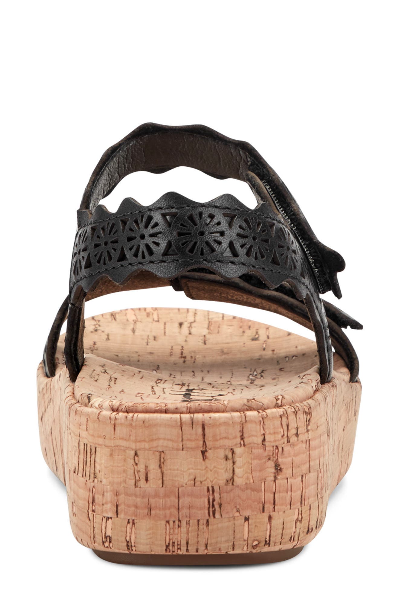 Earth<sup>®</sup> Slata Ankle Strap Platform Sandal, Alternate, color, Black