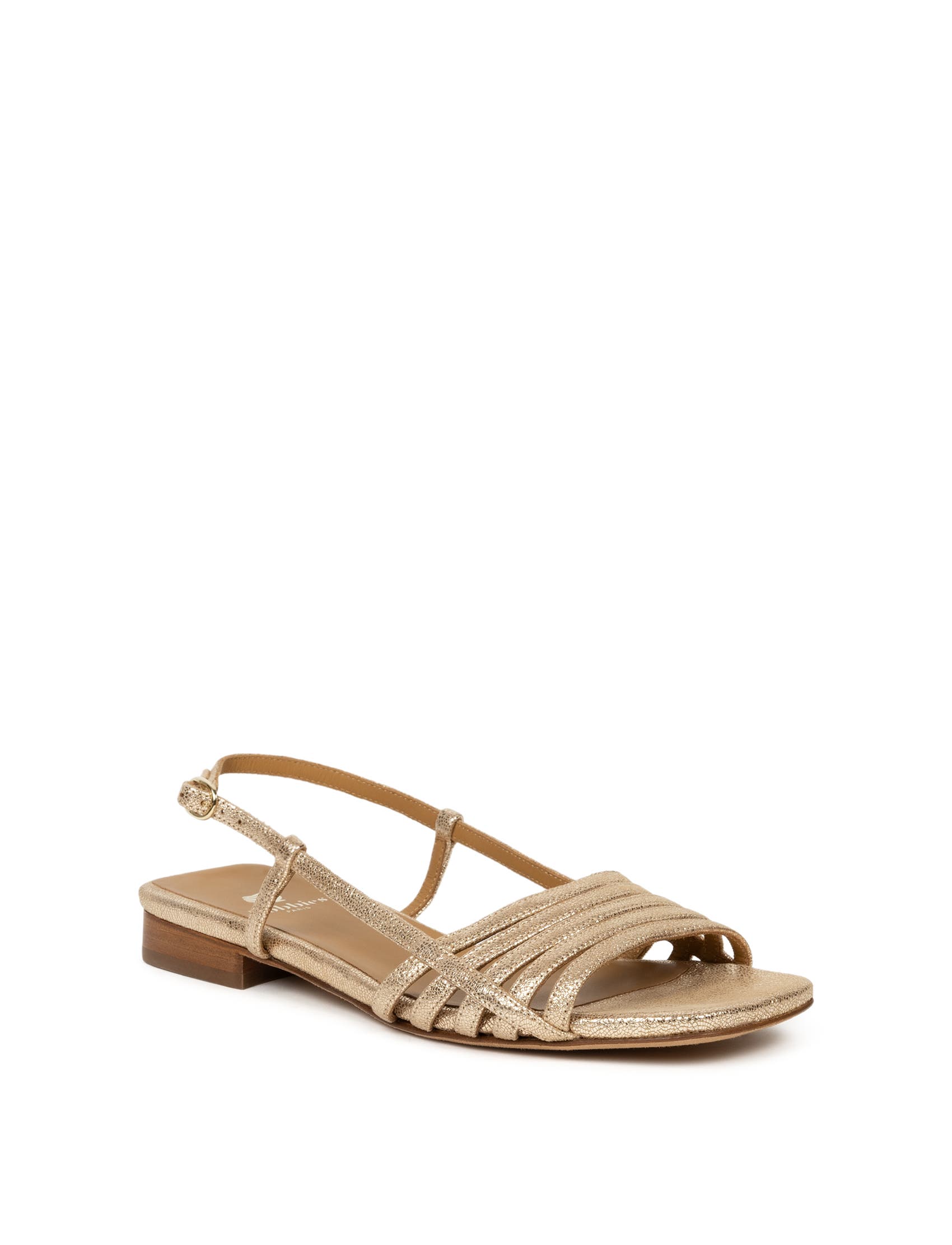 Diana Flat Sandals, Alternate, color, Iridescent Champagne