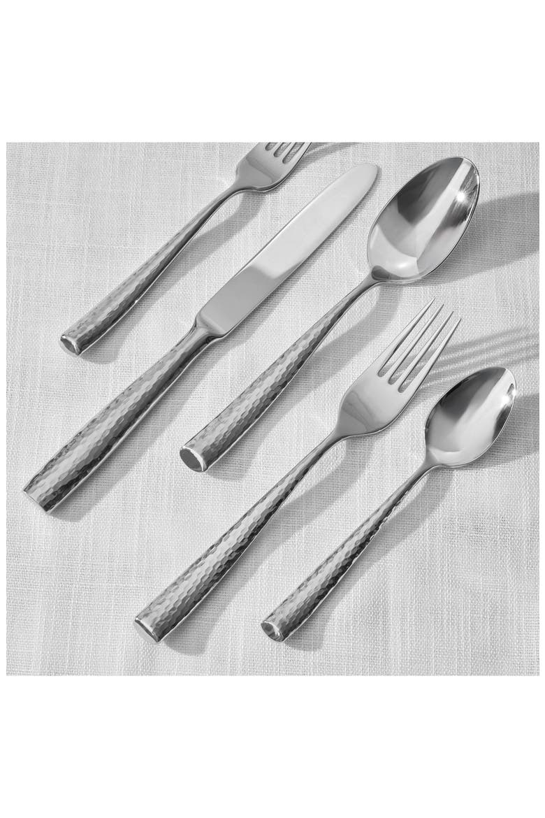Anvil 20-Piece Flatware Set, Alternate, color, SILVER