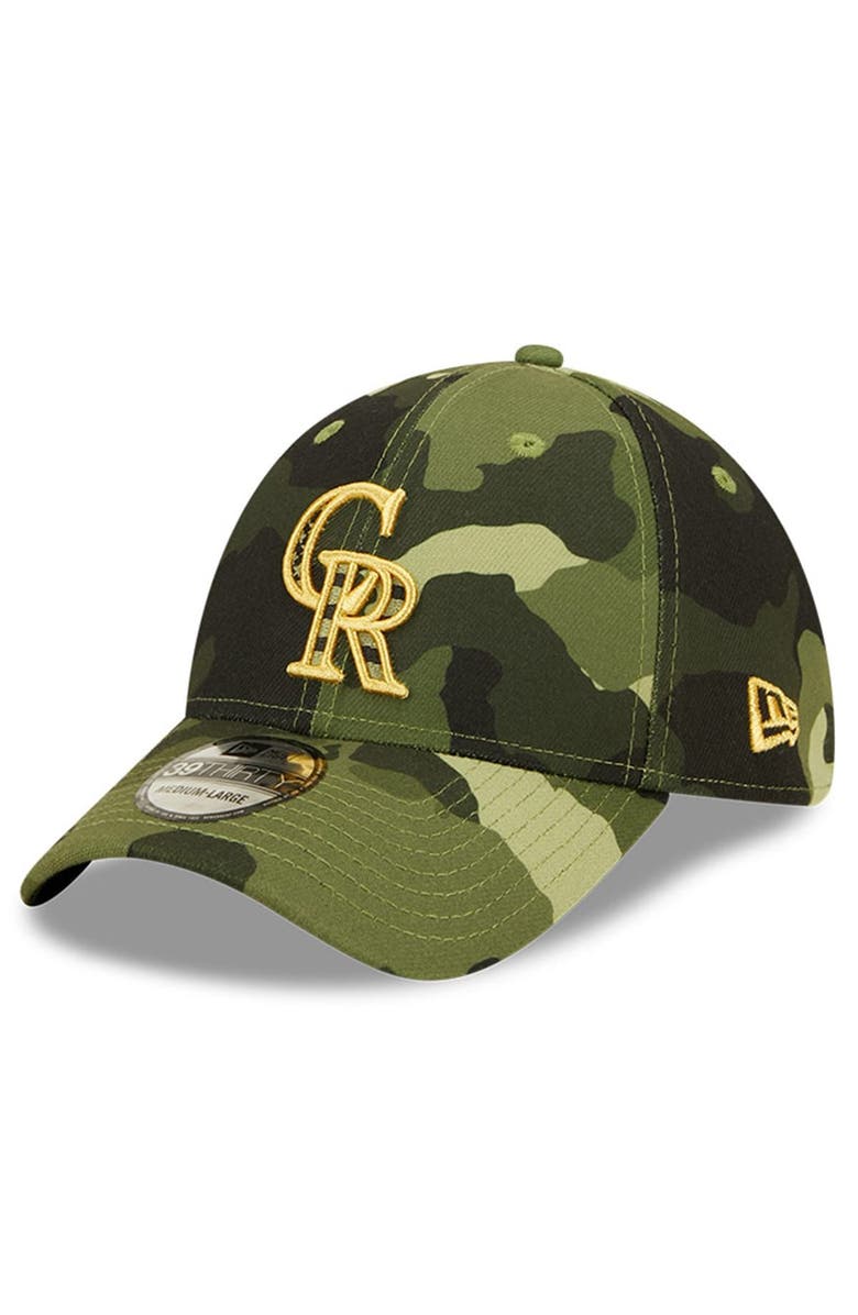 New Era Men's New Era Camo Colorado Rockies 2022 Armed Forces Day 39THIRTY Flex Hat, Alternate, color, Camo