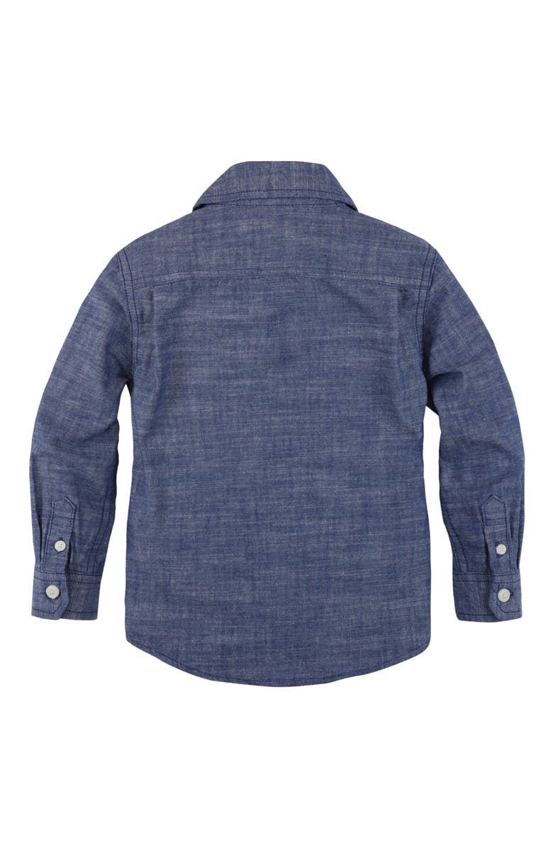 Hope & Henry Organic Long Sleeve Chambray Button Down Shirt, Alternate, color, Blue Chambray