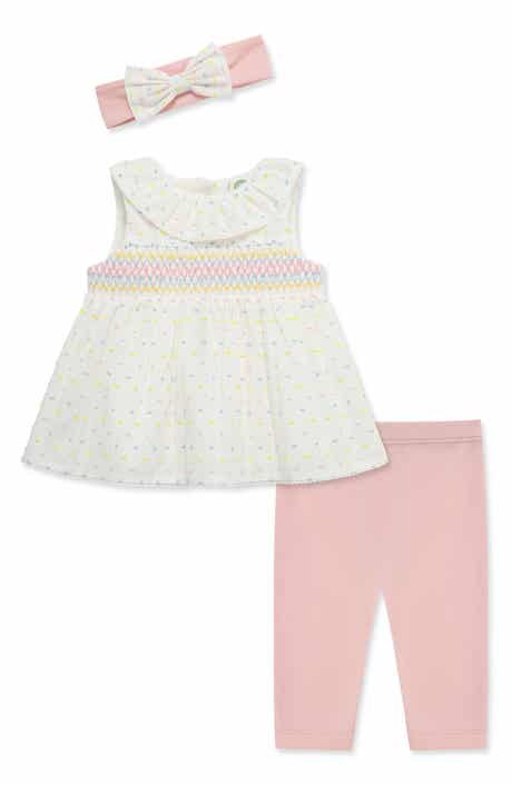 Smocked Tunic, Leggings & Headband Set